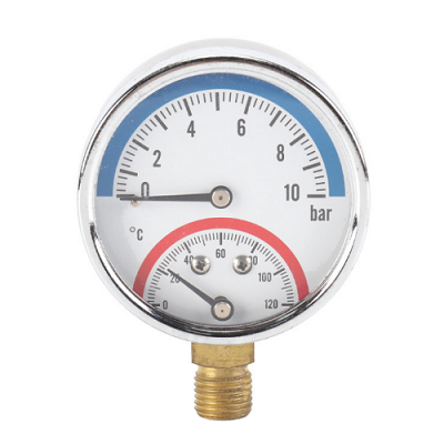 Radial Pressure Temperature Gauge 1/4 ” – Vertical